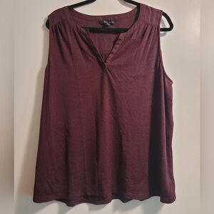41 Hawthorn Women's Sleeveless Burgundy Top